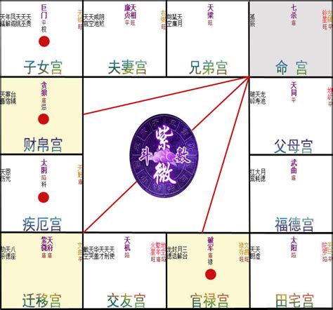 紫微斗數十二宮|紫微斗數中的十二宮（六親宮和非六親宮）經典珍藏版。